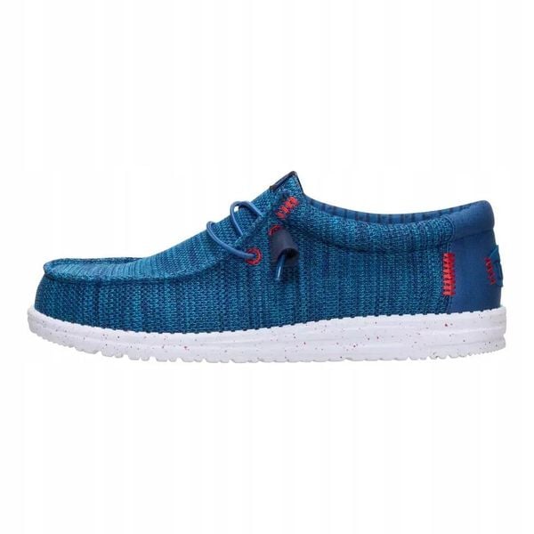 HeyDude Męskie Mokasyny Wally Stretch Sox. Białe mokasyny męskie Hey dude, z materiału. Za 259.00 zł.