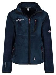 Geographical Norway Kurtka polarowa "Tamoureuse" w kolorze granatowym rozmiar: XXL. Niebieskie kurtki damskie Geographical Norway, xxl, bez wzorów, z polaru, bez kaptura. Za 104.39 zł.