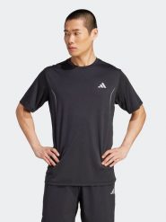 Adidas Koszulka sportowa w kolorze czarnym rozmiar: L. Czarne t-shirty sportowe męskie Adidas, l, z materiału, bez ramiączek, outdoorowe, climacool (adidas). Za 85.95 zł.