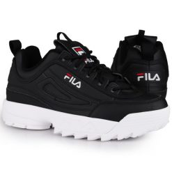 Buty męskie sportowe Fila DISRUPTOR LOW. Białe buty sportowe na co dzień męskie Fila, bez zapięcia. Za 373.23 zł.