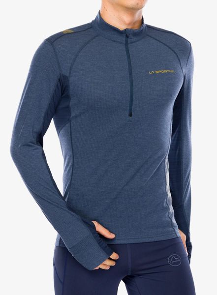 Bluza z zamkiem 1/2 męska La Sportiva Swift Long Sleeve. Niebieskie bluzy z kapturem męskie La Sportiva, l, z materiału. Za 412.49 zł.