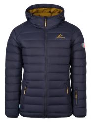 Westfjord Kurtka puchowa "Snaefell" w kolorze granatowym rozmiar: S. Niebieskie kurtki męskie Westfjord, na zimę, s, bez wzorów, z puchu, bez kaptura. Za 248.58 zł.