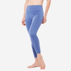 Legginsy do jogi damskie Kimjaly 7/8. Czarne legginsy damskie DOMYOS, m, bez wzorów, z elastanu. Za 149.99 zł.