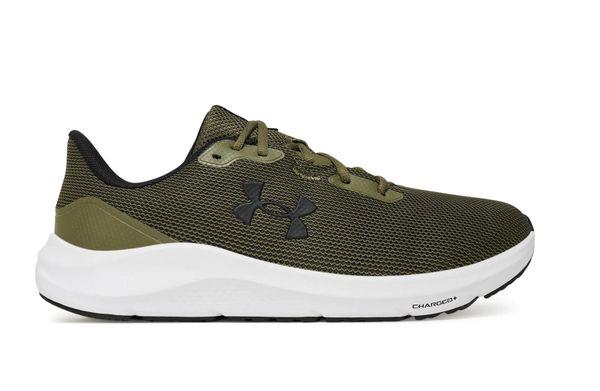 Buty do biegania męskie Under Armour Charged Pursuit 4. Zielone obuwie do biegania damskie Under Armour. Za 180.99 zł.
