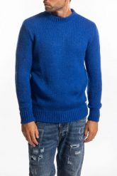 Takeshy Kurosawa Sweter "Mohair" | 83386 | Mohair | Mężczyzna | Niebieski. Niebieskie swetry męskie Takeshy Kurosawa, m, bez wzorów, z dzianiny, bez kołnierzyka. W wyprzedaży za 419.00 zł.