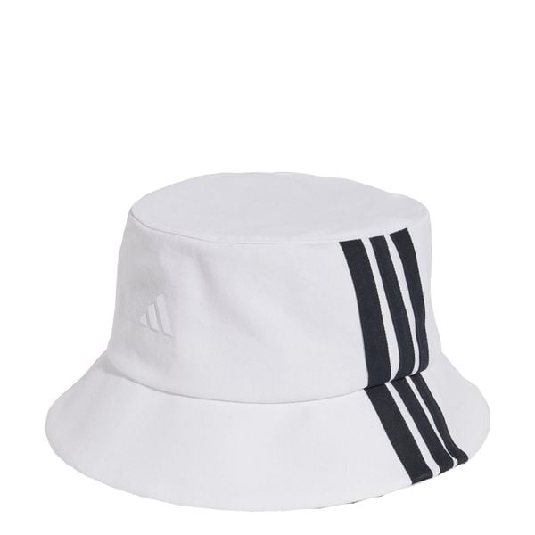 Czapka 3-Stripes Bucket. Białe czapki męskie Adidas, bez wzorów, z materiału. Za 129.00 zł.
