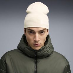 Czapka beanie średniej głębokości Essentials bez mankietu PUMA Alpine Snow White. Białe czapki męskie Puma, bez wzorów, eleganckie. Za 79.00 zł.