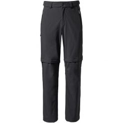 Spodnie z odpinanymi nogawkami Vaude Farley Stretch T-Zip Pants III. Czarne szorty męskie Vaude, na lato, bez wzorów, z elastanu. Za 604.99 zł.