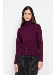 ASSUILI Golf w kolorze fioletowym rozmiar: 34. Różowe golfy damskie Assuili, bez wzorów, bez ramiączek. Za 100.04 zł.