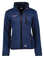 Geographical Norway Kurtka polarowa w kolorze granatowym rozmiar: L. Niebieskie kurtki damskie Geographical Norway, l, bez wzorów, z polaru, bez kaptura. Za 110.29 zł.