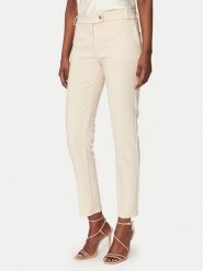 Rinascimento Spodnie materiałowe CFC0128638003 Beżowy Slim Fit. Brązowe spodnie materiałowe damskie RINASCIMENTO, bez wzorów, z materiału. Za 399.99 zł.