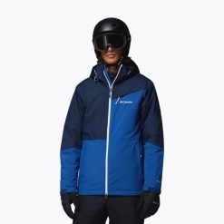 Kurtka narciarska męska Columbia Iceberg Point II. Niebieskie kurtki męskie Columbia, na zimę, m, bez wzorów, sportowe, bez kaptura. Za 609.99 zł.