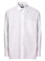 Eterna Comfort Fit Koszula Mężczyźni Comfort Fit Bawełna biały, 47. Białe koszule męskie Eterna Comfort Fit, m, bez wzorów, z bawełny, bez kołnierzyka, bez ramiączek. Za 279.95 zł.