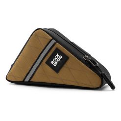 Torba trójkątna Rockbros na ramę rowerową. Czarne torebki klasyczne damskie ROCKBROS, bez wzorów, bez dodatków. Za 49.99 zł.
