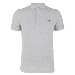 Męska koszulka polo Lacoste. Szare koszulki polo męskie Lacoste, m, bez wzorów, z bawełny, bez ramiączek. Za 703.99 zł.