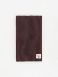Komin z naszywką - ciemnobrązowy. Brązowe szaliki dziecięce Reserved, z bawełny, bez ramiączek. Za 59.99 zł.