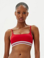 Tommy Hilfiger Góra od bikini UW0UW05806 Czerwony. Czerwone bikini damskie Tommy Hilfiger, bez wzorów. Za 129.99 zł.
