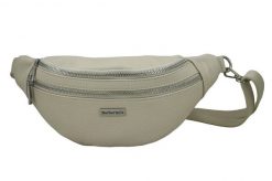 Saszetka skórzana nerka BARBERINI'S 985-10 j. beżowa. Brązowe shopper bag damskie Barberinis, bez wzorów, ze skóry, bez dodatków. Za 169.99 zł.
