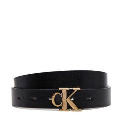 Pasek Damski Calvin Klein Jeans. Czarne paski damskie Calvin Klein Jeans, bez wzorów, z jeansu. Za 179.99 zł.