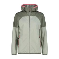 Ultralekka Kurtka Softshell z Kapturem Damska CMP. Niebieskie kurtki softshell damskie CMP, bez wzorów, z materiału, z kapturem. Za 342.50 zł.