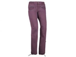 Spodnie wspinaczkowe damskie E9 Onda Slim2. Fioletowe spodnie materiałowe damskie E9, bez wzorów, z bawełny, z podwyższonym stanem. Za 479.90 zł.