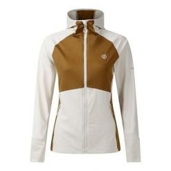 Damska bluza Evolving III z kapturem, elastyczna, w blokach kolorów. Białe bluzy z kapturem damskie Dare 2b, z elastanu. Za 379.99 zł.