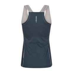 Koszulka bez rękawów damska PADEL Tech Tank Top. Niebieskie bluzki sportowe damskie HEAD, s, z jersey, bez kołnierzyka, bez ramiączek. W wyprzedaży za 161.00 zł.