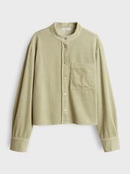 OPUS Bluzka w kolorze jasnozielonym rozmiar: L. Zielone bluzki damskie Opus, l, bez wzorów, z bawełny, bez kołnierzyka, bez ramiączek. Za 173.99 zł.