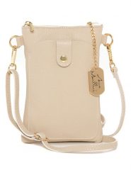 Anna Morellini Skórzana torebka "Erica" w kolorze beżowym - 14 x 21 x 1 cm rozmiar: onesize. Brązowe torebki klasyczne damskie Anna Morellini, bez wzorów, z materiału, bez dodatków. Za 173.99 zł.