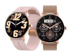 Smartwatch Zegarek Kiano Watch Venus Zegarek dla kobiet złoty NFC, Bluetooth. Żółte, cyfrowe zegarki damskie KIANO, złote. Za 249.00 zł.