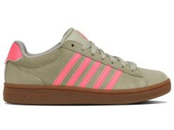 Sneakersy damskie K-swiss COURT TIEBRK II SDE na co dzień zielone (99492-059-M). Szare obuwie trekkingowe damskie K-Swiss. Za 179.00 zł.