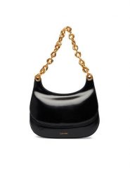 Calvin Klein Torebka Chain Shoulder Bag LV04F3403G Czarny. Czarne torebki klasyczne damskie CALVIN KLEIN, bez wzorów, ze skóry, bez dodatków. Za 569.99 zł.