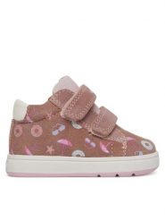 Geox Sneakersy B Biglia B044CC 00720 C8004 Różowy. Czerwone buty sportowe dziewczęce Geox, bez wzorów, ze skóry, bez zapięcia. Za 159.99 zł.