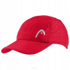Czapka tenisowa Head Pro Player Cap czerwona. Czerwone czapki męskie HEAD, bez wzorów, sportowe. Za 99.00 zł.