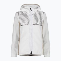 Bluza damska CMP 32H0386 Fix Hood. Białe bluzy bez kaptura damskie CMP, xs, z materiału. Za 539.99 zł.
