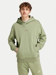 Adidas Bluza ALL SZN French Terry IY4156 Zielony Loose Fit. Zielone bluzy bez kaptura męskie Adidas, m, z bawełny. Za 169.99 zł.