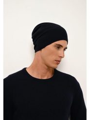 Just Cashmere Kaszmirowa czapka "Ginger" w kolorze granatowym rozmiar: onesize. Niebieskie czapki zimowe damskie Just Cashmere, z kaszmiru. Za 121.99 zł.