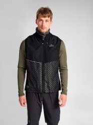 Kurtka bez rękawów Newline Pace. Czarne kurtki męskie Newline, s, bez wzorów, z dzianiny, bez kaptura. Za 367.95 zł.