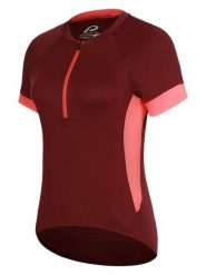Protective Koszulka kolarska "Heart and Mind" w kolorze bordowym rozmiar: 44. Czerwone bluzki sportowe damskie Protective, bez kołnierzyka, bez ramiączek. Za 79.40 zł.