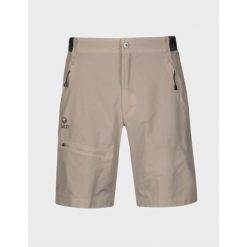 Spodenki trekkingowe męskie Halti Pallas X-Stretch Lite. Żółte szorty męskie Halti, bez kołnierzyka. Za 399.99 zł.