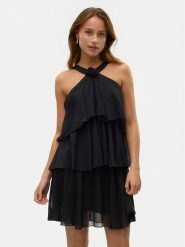 Vero Moda Sukienka koktajlowa Felicia 10329767 Czarny Regular Fit. Czarne sukienki damskie Vero Moda, l, bez wzorów, z syntetyku, wizytowe, bez kołnierzyka, bez ramiączek. Za 149.99 zł.