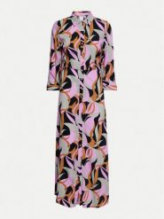 YAS Sukienka koszulowa Savanna 26022663 Różowy Loose Fit. Czerwone sukienki damskie YAS, l, bez wzorów, z wiskozy, bez kołnierzyka, bez ramiączek, koszulowe. Za 169.99 zł.