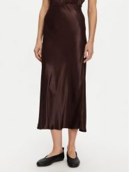 2NDDAY Spódnica midi Clea 2252153287 Brązowy Regular Fit. Brązowe spódniczki damskie 2NDDAY, bez wzorów, z wiskozy, midi. Za 359.99 zł.