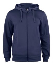 Clique Bluza z kapturem Basic Active Full Zip - 100% poliester, dark navy. Niebieskie bluzy z kapturem męskie CLIQUE, s, z poliesteru. Za 202.91 zł.