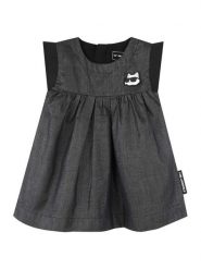 Karl Lagerfeld Kids Sukienka codzienna Z30514 M Szary Regular Fit. Szare sukienki dziewczęce Karl Lagerfeld Kids, bez wzorów, z syntetyku, bez ramiączek. Za 229.99 zł.