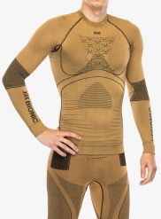 Bluza termoaktywna męska X-Bionic Radiactor 4.0 L/S. Brązowe bluzy bez kaptura męskie X BIONIC, l, z materiału. Za 619.99 zł.