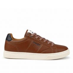 Buty męskie sportowe do chodzenia Wrangler RITCHY MEN LOW. Brązowe buty sportowe na co dzień męskie Wrangler, z jeansu, bez zapięcia, trekkingowe. Za 209.00 zł.
