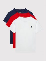 Polo Ralph Lauren Komplet t-shirtów 323884456001 Kolorowy Regular Fit. T-shirty chłopięce Polo Ralph Lauren, bez wzorów, z bawełny, bez ramiączek. Za 585.99 zł.
