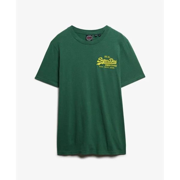 T-shirt casual z haftowanym logo Superdry Vintage. Zielone t-shirty męskie Superdry., xl, bez wzorów, z materiału, bez kołnierzyka. Za 133.95 zł.