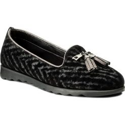 Lordsy THE FLEXX - Chantal C122/25 Gun Metal. Czarne mokasyny damskie The Flexx, ze skóry. W wyprzedaży za 149.00 zł.